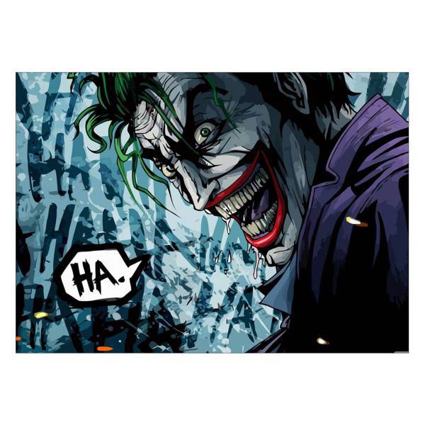 تابلو شاسی ونسونی طرح Comic Joker سایز 50 × 70، Wensoni Comic Joker Chassis Size 50 x 70