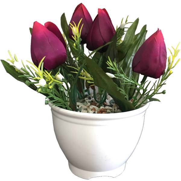 گلدان به همراه گل مصنوعی کارا مدل 12034، Kara 12034 Flower And Pot