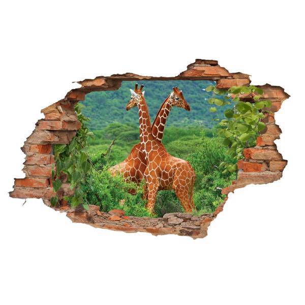 استیکر ژیوار طرح زرافه های افریقایی، Zhivar African Giraffes Sticker