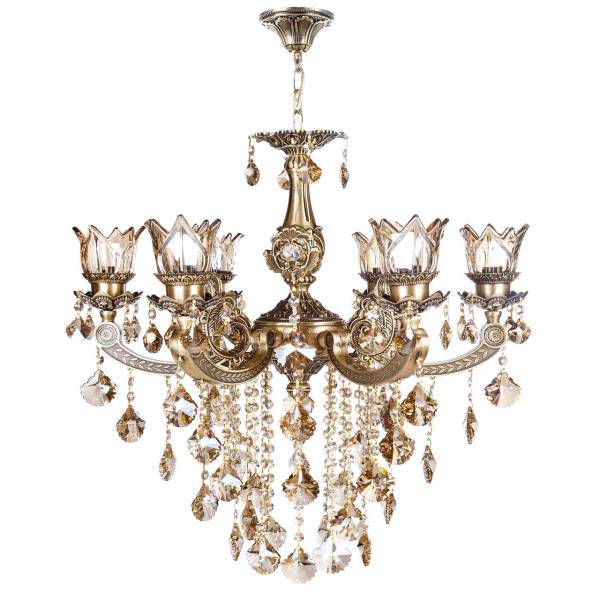 لوستر چشمه نور 6 شعله کد S3527/6A، Cheshmeh Noor S3527/6A Six Flames Chandelier