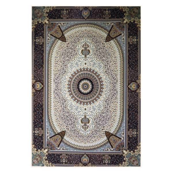 فرش ماشینی قیطران طرح موزه کرم کد0467