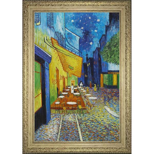 تابلو گالری هنری پیکاسو طرح کافه تراس در شب