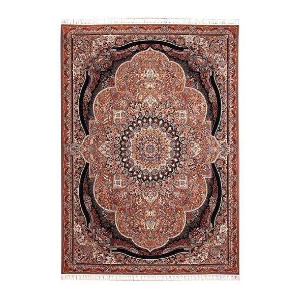 فرش ماشینی آنتیک طرح پرهام کد FR20 زمینه گردویی