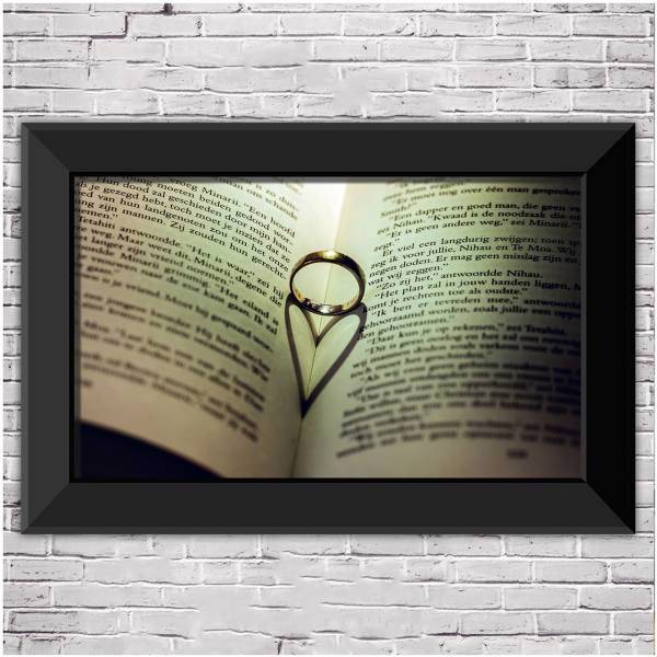 تابلو شاسی چوبی دکوگراف مدل Love کد 314 سایز 60x40 سانتی متر، DecoGraph Love 314 Wood Chassis Size 60x40 Cm