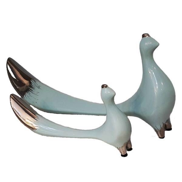 مجسمه طاووس مدل sp 246 -بسته 2 عددی