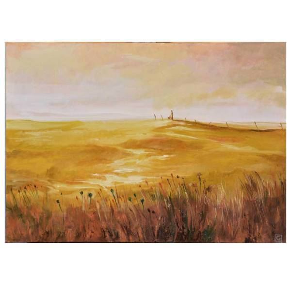 تابلوی نقاشی روی بوم رنگ روغن گالری قدییریان نام اثر تنهایی