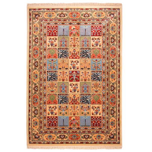 فرش ماشینی تهران طرح بهار کد FSM56 زمینه کرم