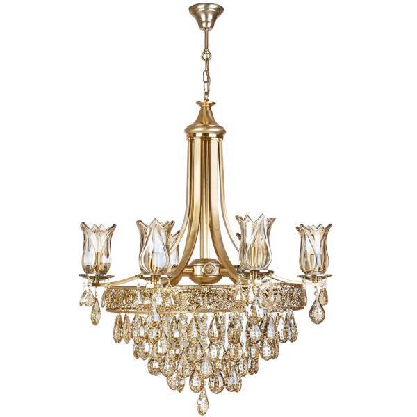 لوستر چشمه نور 10 شعله کد H 2609/5A، Cheshmeh Noor H2609/5A Ten Flames Chandelier