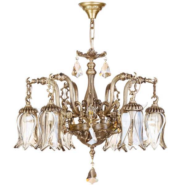 لوستر چشمه نور 12 شعله کد 6_2749/6 C، Cheshmeh Noor C2749/6_6 Twelve Flames Chandelier