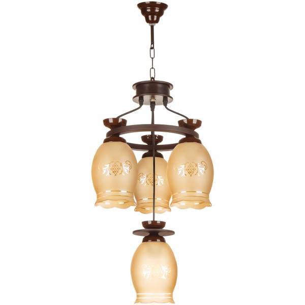 چراغ آویز چشمه نور 4 شعله کدG559/3_1BR، Cheshmeh Noor G559/3_1BR Four Flames Hanging Lamp