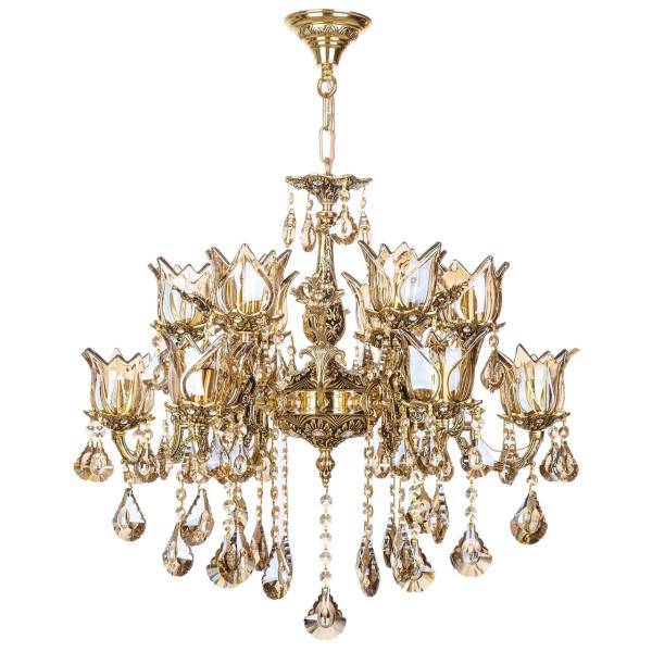 لوستر چشمه نور 12 شعله کد C2702/6، Cheshmeh Noor C2702/6 Twelve Flames Chandelier