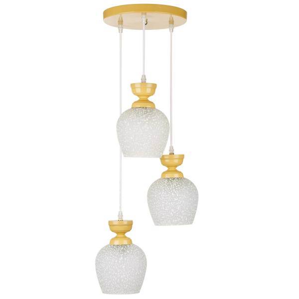 چراغ آویز چشمه نور سه شعله کدG554/3H-CR، Cheshmeh Noor G554/3H-CR three Flame Hanging Lamp