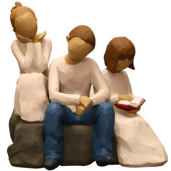 مجسمه امین کامپوزیت مدل Family Grouping کد 536 بسته دوعددی، Amin Composite Family Grouping 536 Statue Pack Of 2