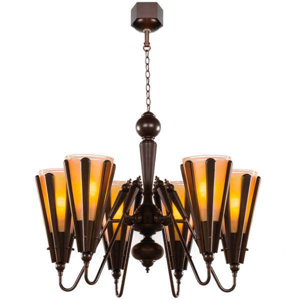 لوستر دارکار مدل کلاب 6 شعله کد 268، Darkar 268 Club Six Branches Chandelier