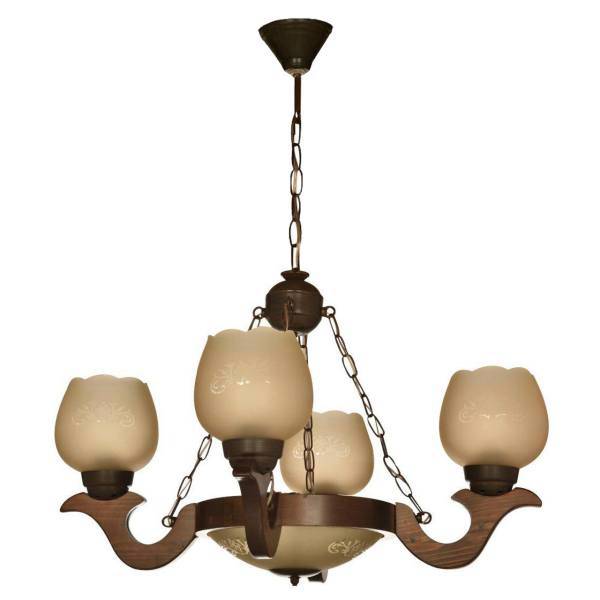 لوستر دیلایت 4 شعله مدل Shaghayegh/4CH، Delight Shaghayegh/4CH Four Branches Chandelier