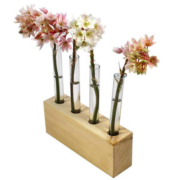 گلدان چوبی گلدونه مدل GWV01، Goldooneh GWV01 Wooden Vase