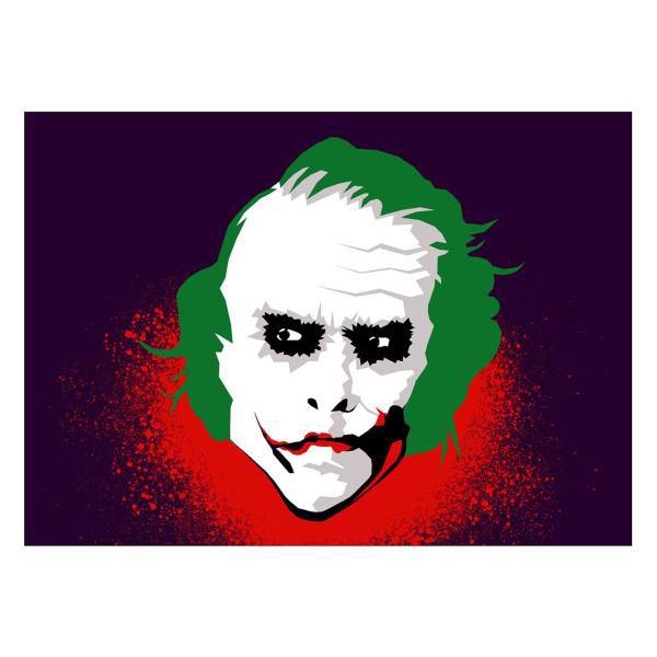 تابلو شاسی ونسونی طرح Jokers Head Art سایز 50 × 70، Wensoni Jokers Head Art Chassis Size 50 x 70