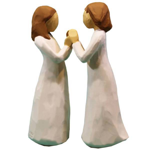 مجسمه امین کامپوزیت مدل Sisters By Heart کد 132، Amin Composite Sisters By Heart 132 Statue