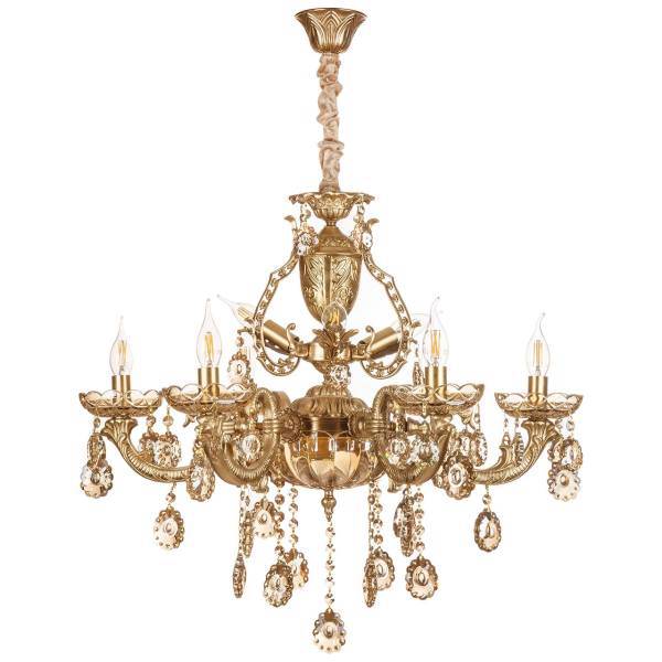 لوستر چشمه نور 9 شعله کد C2767/6+3، Cheshmeh Noor C2767/9 Nine Flames Chandelier