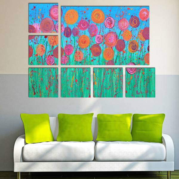 تابلو دیواری 7 تکه آریکان کد TA5401