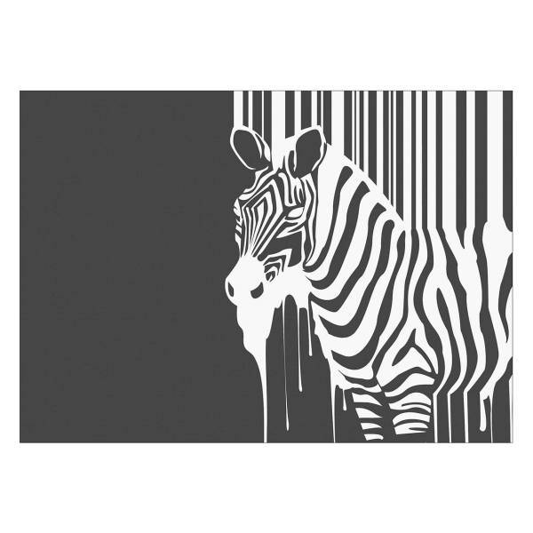 تابلو شاسی ونسونی طرح Zebra Art سایز 50x70 سانتی متر، Wensoni Zebra Art Chassis Size 50 x 70 Cm