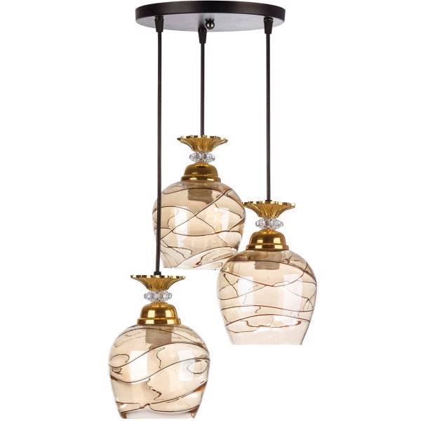 چراغ آویز چشمه نور کدG592/3H، Cheshmeh Noor G592/3H Three Flame Hanging Lamp