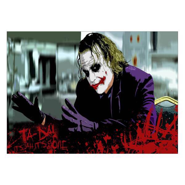 تابلو شاسی ونسونی طرح Joker is Tricking سایز 50 × 70، Wensoni Joker is Tricking Chassis Size 50 x 70