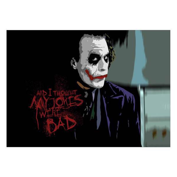 تابلو شاسی ونسونی طرح Boring Jokes of Joker سایز 50 × 70، Wensoni Boring Jokes of Joker Chassis Size 50 x 70