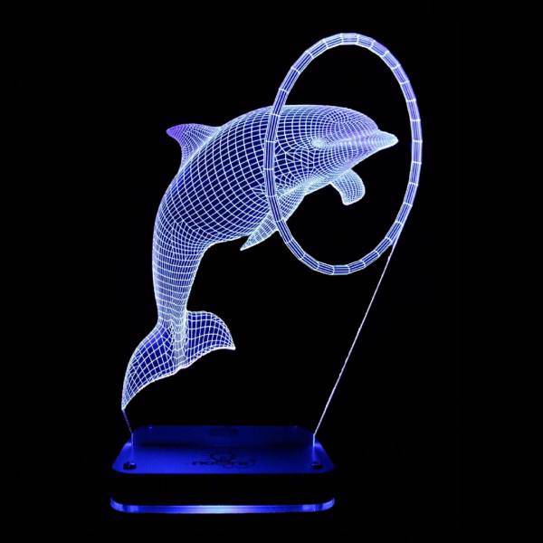 چراغ خواب سه بعدی نورا مدل Dolphin، Noura Dolphin 3D Night Light