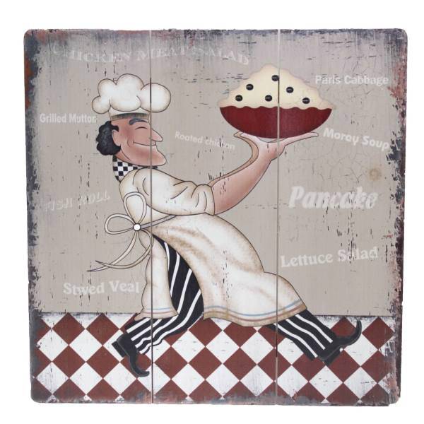 تابلو شاسی هوم استایل مدل 203 سایز 40x40 سانتی متر، HomeStyle 203 Wood Chassis Size 40x40 Cm