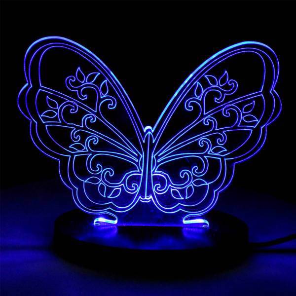 چراغ خواب سه بعدی سهیل مدل پروانه، Soheil Butterfly 3D Night Light