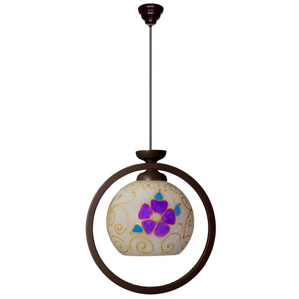 چراغ آویز چشمه نور 1 شعله کد 514/1H، Cheshmeh Noor 514/1H One Branch Hanging Lamp