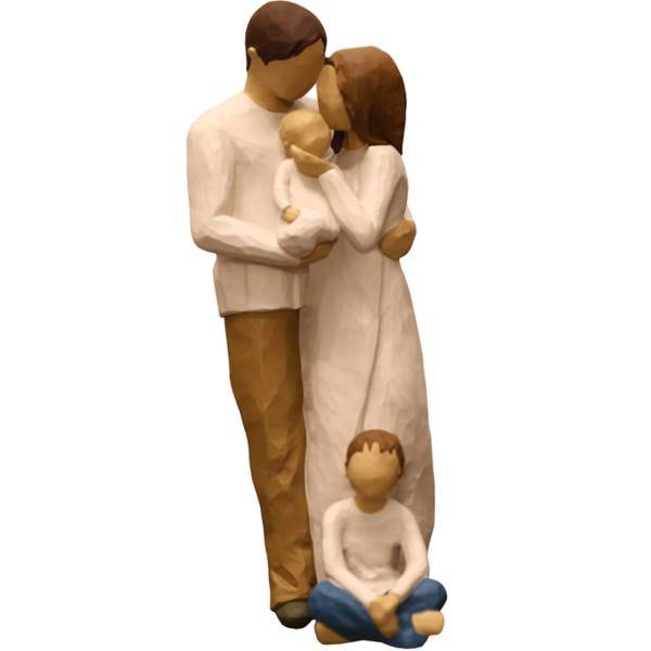 مجسمه امین کامپوزیت مدل Family Grouping کد 543 بسته دوعددی، Amin Composite Family Grouping 543 Statue Pack Of 2