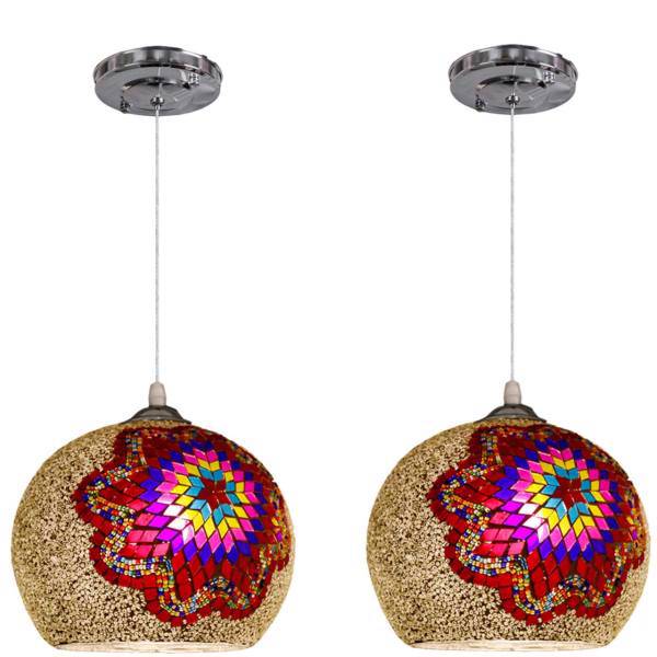 چراغ آویز دیلایت 1 شعله کد DEL29-250Bx2 بسته 2 عددی، Delight DEL29-250Bx2 One Branch Hanging Light Pack Of 2