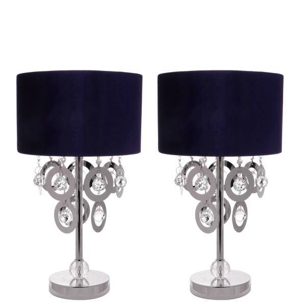 آباژور رومیزی دیلایت کد301Silver ATx2بسته 2 عددی، Delight 301Silver ATx2 Table Lamp Pack Of 2