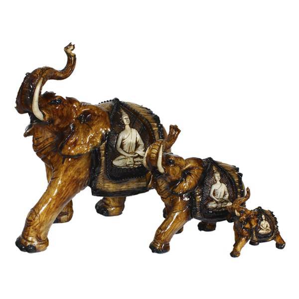 مجسمه شیانچی طرح فیل مصری کد 020020101 مجموعه 3 عددی