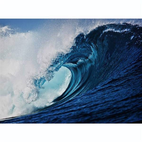 کاغذ دیواری 4 تکه 1وال مدل WAVE-001، 1Wall WAVE-001 Blue Surf Wave Wallpaper Giant