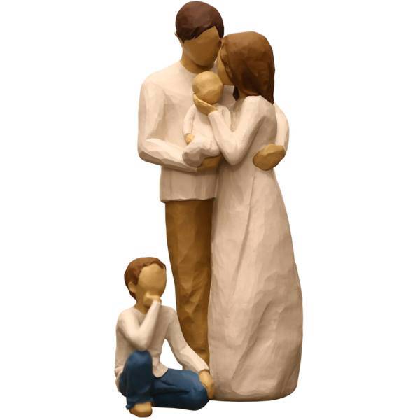 مجسمه امین کامپوزیت مدل Family Grouping کد526 بسته دوعددی، Amin Composite Family Grouping 526 Statue Pack Of 2