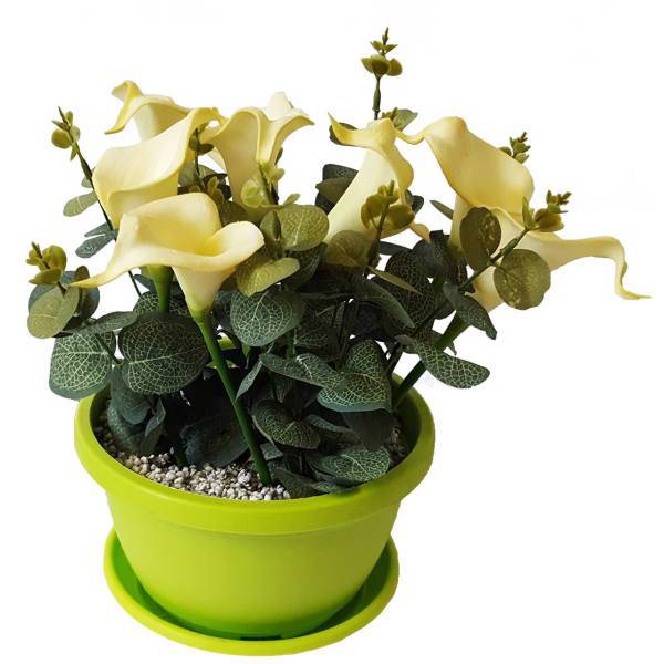 گلدان گل برتاریو مدل White Calla Lily، Bertario White Calla Lily Flower Vase