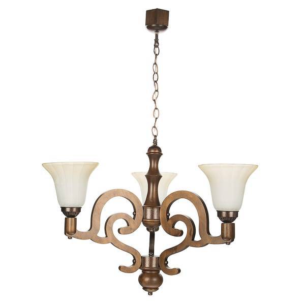 لوستر دارکار مدل رزا 3 شعله کد 264، Darkar 264 Roza Three Branches Chandelier