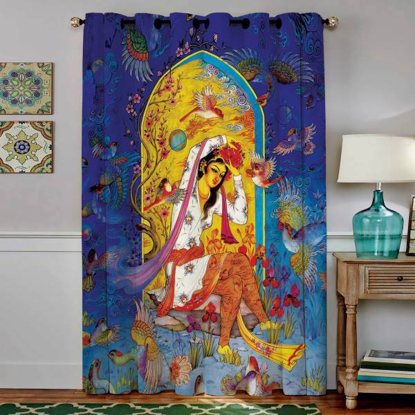 پرده مخمل رنس مدل C4-50015 ارتفاع 190 سانتی متر، Rence C4-50015 Curtain 190 cm