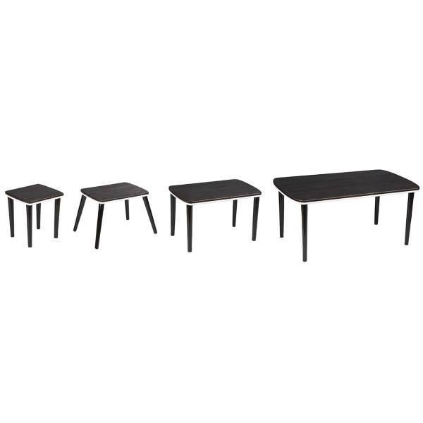 میز جلومبلی و مجموعه ی 3عددی میز عسلی صنایع چوب قایم مدل k403، Sanaye choob ghaem K403 coffee Table and 3pcs end Table