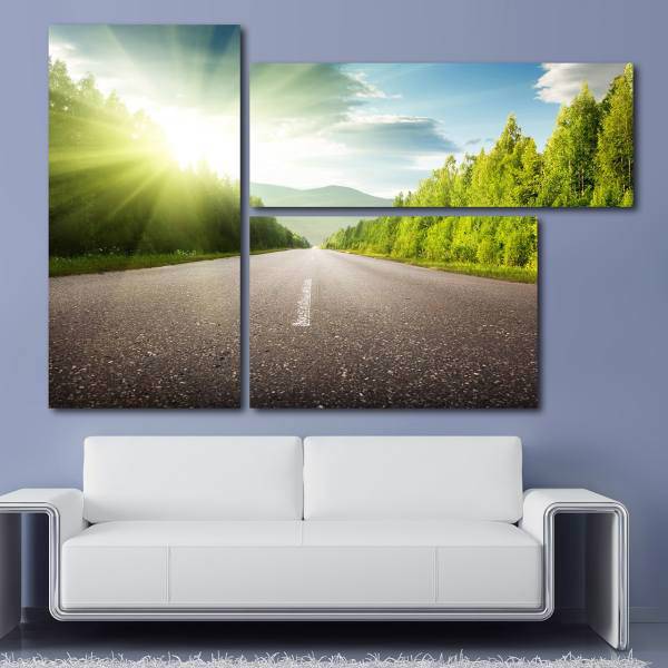 تابلوی دیواری 3 تکه بارمان مدل TA-4602، Barman TA-4602 Tableau 3 Pcs