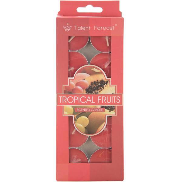 شمع وارمر تلنت فارست رایحه میوه های استوایی بسته 10 عددی، Talent Fareast Tropical Fruits Candle Pack of 10