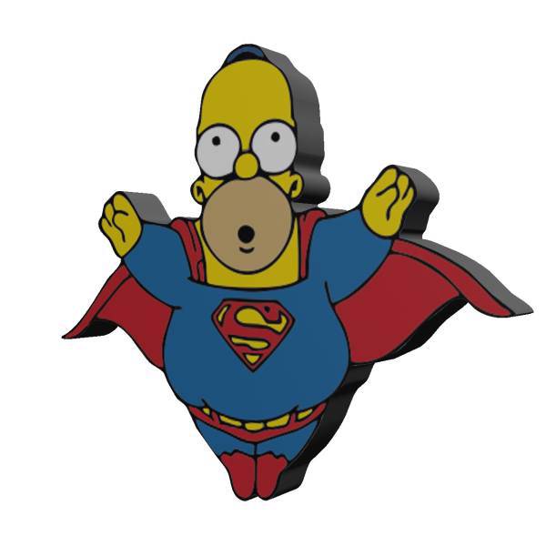 مگنت بانیبو مدل Superman Simpson