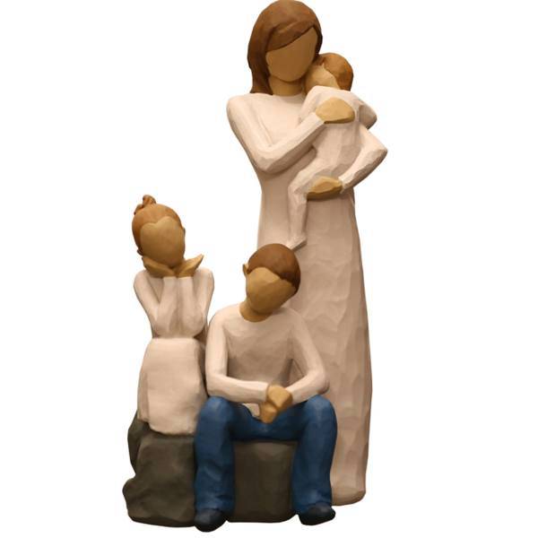 مجسمه امین کامپوزیت مدل Family Grouping کد534 بسته دوعددی، Amin Composite Family Grouping 534 Statue Pack Of 2