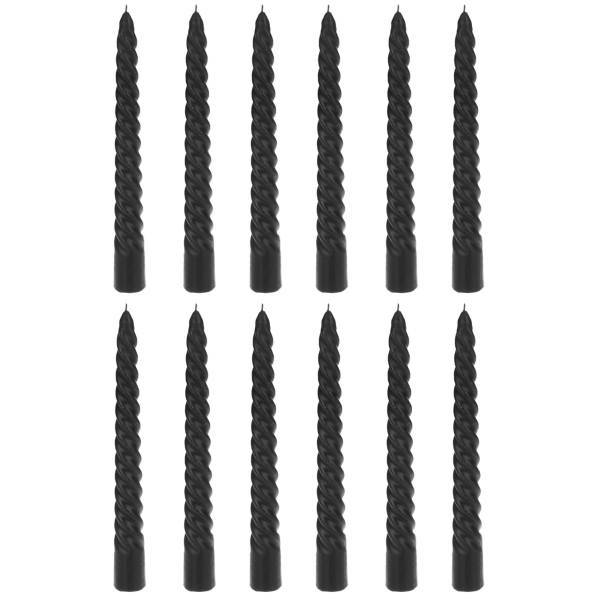 شمع نگین زرین مدل Spiral بسته 12 عددی، Negin Zarrin Spiral Pack of 12