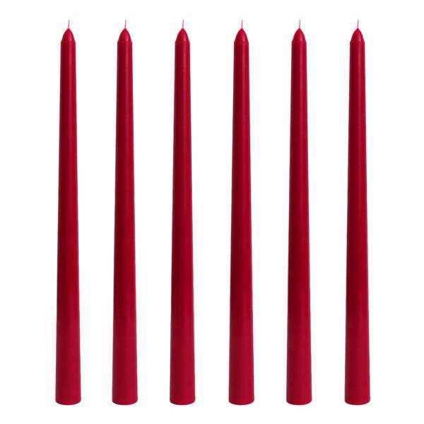 شمع مینا مدل 6600R01 بسته 6 عددی، Mina Candles 6600R01 Taper Pack of 6