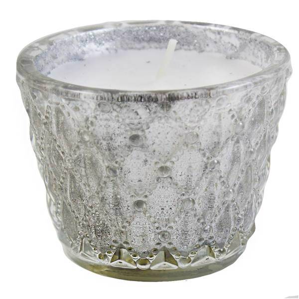 شمع دریم کندل مدل لوزی برجسته Silver با رایحه عطری شکلات شیری