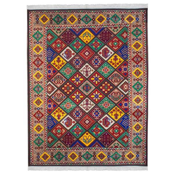 فرش ماشینی ریما کد BC3030 زمینه قهوه ای